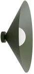 &Scaron;viestuvas sieninis Emibig Mono 1L 1881/K1L, E14, 1 x 10 W, balta sp. / žalia sp., 50 x 50 cm