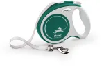 Automatinis pavadėlis Flexi Comfort Plus, žalia sp., S