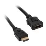 Laidas InLine HDMI male, HDMI female, 3 m