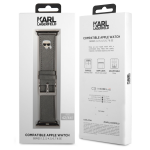 Dirželis Karl Lagerfeld, KLAWLOKHG for Apple Watch 42/44mm, pilka sp.