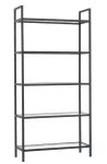 Pastatoma lentyna Kalune Design Bookshelf K100, juoda sp., 165 cm x 80 cm x 30 cm