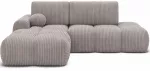 Kampinė sofa Vittario, ruda sp., 170 x 227 cm x 95 cm