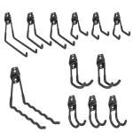 Laikiklis įrankiams, rinkinys Bradas DIY-HG20SET1, juoda sp., 12 vnt.