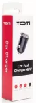 Automobilinis įkroviklis Toti, 2 x USB Type C, juoda sp., 40 W