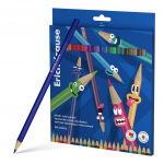 Spalvoti pie&scaron;tukai Erich Krause Color Friends triangular, 24 vnt.