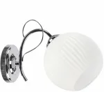 &Scaron;viestuvas sieninis Candellux Lighting Tartine 21-52063, E27, 1 x 40 W, balta sp. / sidabro sp.