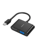 Adapteris Hama Mini DisplayPort - VGA/HDMI 4K Mini DisplayPort male, VGA/HDMI female, 0.25 m, juoda sp.