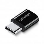 Adapteris Ugreen US157 USB Type C Male, Micro USB, juoda sp.
