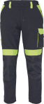 Darbo kelnės vyrams Cerva Max Vivo, juoda sp./geltona sp., 66 dydis