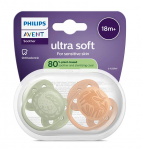 Čiulptukų rinkinys Philips Avent Ultra Soft Neutral, 18 mėn., žalia sp./oranžinė sp.