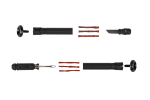 Komplektas, bekamerinėms padangoms Zefal Z Bar Plugs, plastikas/metalas, juoda sp.