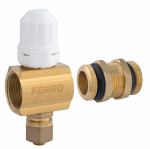 Jungiamasis ventilis Ferro N-RKPT-EXT, termostatinis, &scaron;ildymo sistemoms, g1