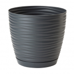 Gėlių vazonas Form Plastic Petit 3000, plastikinis, pilkas