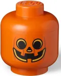 Daiktadėžė LEGO&reg; Storage Head Pumpkin, oranžinė sp., 24 x 24 x 27 cm