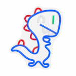 &Scaron;viestuvas sieninis Forever Jurassic Baby Dino, LED, 1, mėlyna sp./raudona sp.
