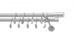 Karnizo komplektas Karpol Cylinder, 180 cm, &Oslash; 16 mm, matinė chromo sp.