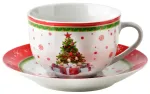 Puodelis su lėk&scaron;tute Mondex Santa Lila, raudona sp., 0.2 l