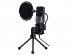 Kondensatorinis mikrofonas Tracer DIGITAL USB PRO, juoda sp.