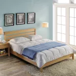 Lova dvigulė Home4you Chamba Harmo, 160 x 200 cm, medžio sp., su čiužiniu, su grotelėmis