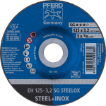 Pjovimo diskas kampiniam &scaron;lifuokliui Pferd SG Steelox, 125 mm x 3.2 mm x 22.23 mm