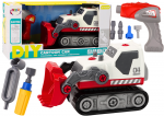 Žaislinis ekskavatorius Lean Toys DIY Cartoon Car, įvairių spalvų