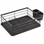Indų džiovykla Kuchinox, 43 cm x 32 cm x 14 cm, plienas/polipropilenas (pp), juoda sp.