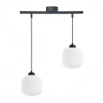 &Scaron;viestuvas lubų Candellux Lighting Estilo 32-49933, E27, 2 x 40 W, balta sp. / juoda sp.