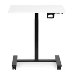 Kompiuterio stalas reguliuojamo auk&scaron;čio ModernHome JNI-PN01-1-5-NP, 70 cm x 48 cm, 71.5 - 112 cm, balta sp./juoda sp.