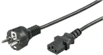 Laidas Goobay 50098 AC Power Plug C/E, C13, 2 m, juoda sp.