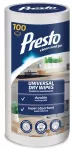 Sausos servetėlės Presto Universal Dry Wipes, įvairiems pavir&scaron;iams