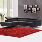 Kilimas Strado Ombre Shaggy, raudona sp., 90 cm x 60 cm