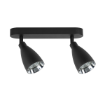 &Scaron;viestuvas lubų Light Prestige Campana, GU10, 2 x 8 W, juoda sp.