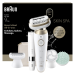 Epiliatorius Braun Silk&bull;&eacute;pil 9 Flex SkinSpa SES9-481 3D, aukso sp./balta sp.