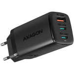 Telefono įkroviklis Axagon ACU-DPQ65, USB Type A/2 x USB Type C, juoda sp., 65 W