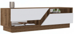 TV staliukas Kalune Design Koza, ruda sp./balta sp., 160 cm x 40 cm x 45 cm