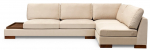 Kampinė sofa Kalune Design Tulip With Pouf, &scaron;viesiai ruda sp., de&scaron;ininė, 313 x 193 cm x 80 cm