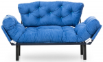 Sofa-lova Hanah Home Nitta, mėlyna sp., 155 x 85 cm x 73 cm