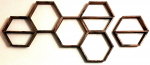 Sieninė lentyna Kalune Design Raf 109, rie&scaron;uto sp., 37 cm x 10 cm x 40 cm