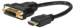 Adapteris MicroConnect HDMI to DVI-I DVIHDMI15CM HDMI male, DVI-I female, 0.15 m, juoda sp.