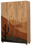 Spinta Kalune Design Leva Desert, ruda sp., 48 cm x 120 cm x 189 cm