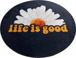 Vonios grindų kilimėlis Foutastic Life Is Good 359CHL4828, įvairių spalvų, 100 cm x 100 cm, &Oslash; 100 cm