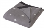 Pledas BabyMatex Pattern MT0393, 100 x 80 cm, balta sp./pilka sp.