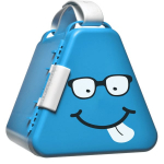 Žaislų dėžė, žaislams Trunki TeeBee TeeBee, mėlyna, 18 x 18 x 16 cm