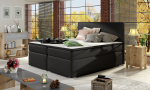 Lova dvigulė continental Divalo Soft 11, 160 x 200 cm, juoda sp., su čiužiniu