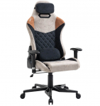 Darbo kėdė Happygame 9301, juoda sp./smėlio sp.