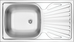Virtuvinė plautuvė Deante Techno ZMU 3110, nerūdijantysis plienas, 76 cm x 43.5 cm x 15 cm, sidabro sp.