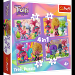 Dėlionė Trefl Trolls 34622T, 20.5 cm x 28.5 cm, 207 vnt., įvairių spalvų