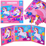 Magnetinė dėlionė Color Day Magnetic Puzzle Unicorn, 1 cm, įvairių spalvų, 40 vnt.