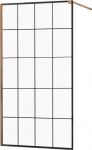Du&scaron;o sienelė Mexen Kioto 800-130-101-60-77, 130 cm x 200 cm, juoda sp./rausvojo aukso sp./grūdintas