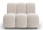 Modulinė sofa Micadoni Home Lupine Velvet, smėlio sp., 90 x 87 cm x 70 cm